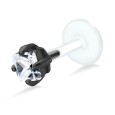 Shine Crystal CZ Stone Labrets Push-in LA-1102